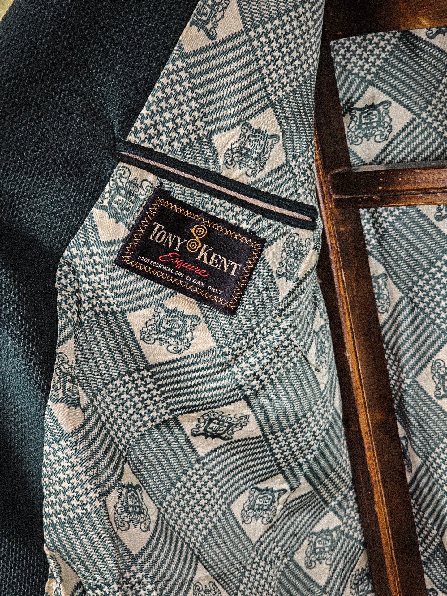 Green 70s Blazer - Tony Kent - Men's Vintage