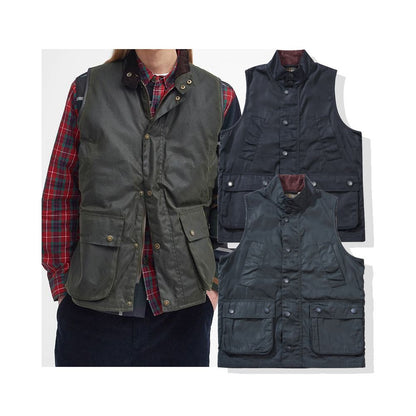 OKONKWO Retro Classic Jacket Hunting Vest with Waxed Collar British Style Waxed Vest image 0
