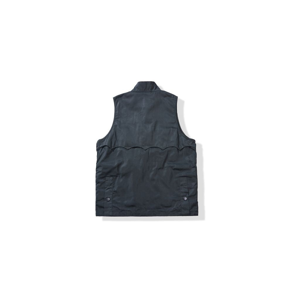 OKONKWO Retro Classic Jacket Hunting Vest with Waxed Collar British Style Waxed Vest image 8