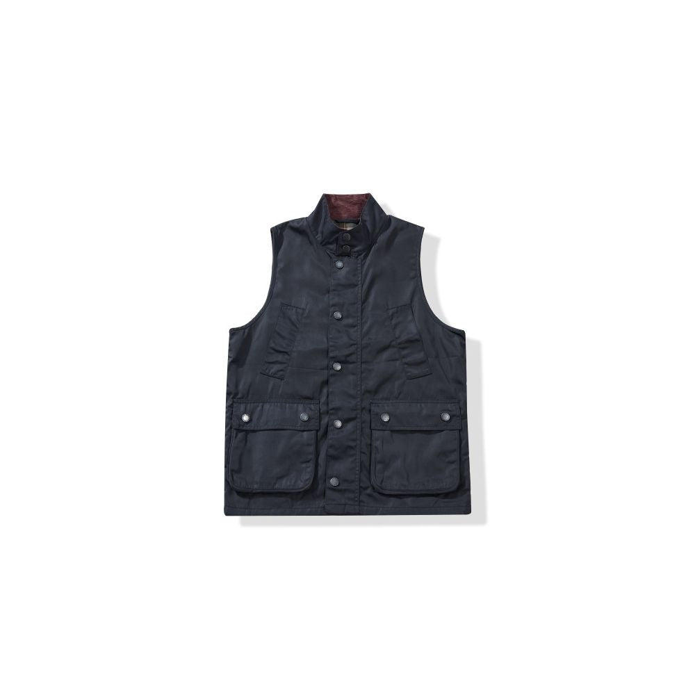 OKONKWO Retro Classic Jacket Hunting Vest with Waxed Collar British Style Waxed Vest image 10