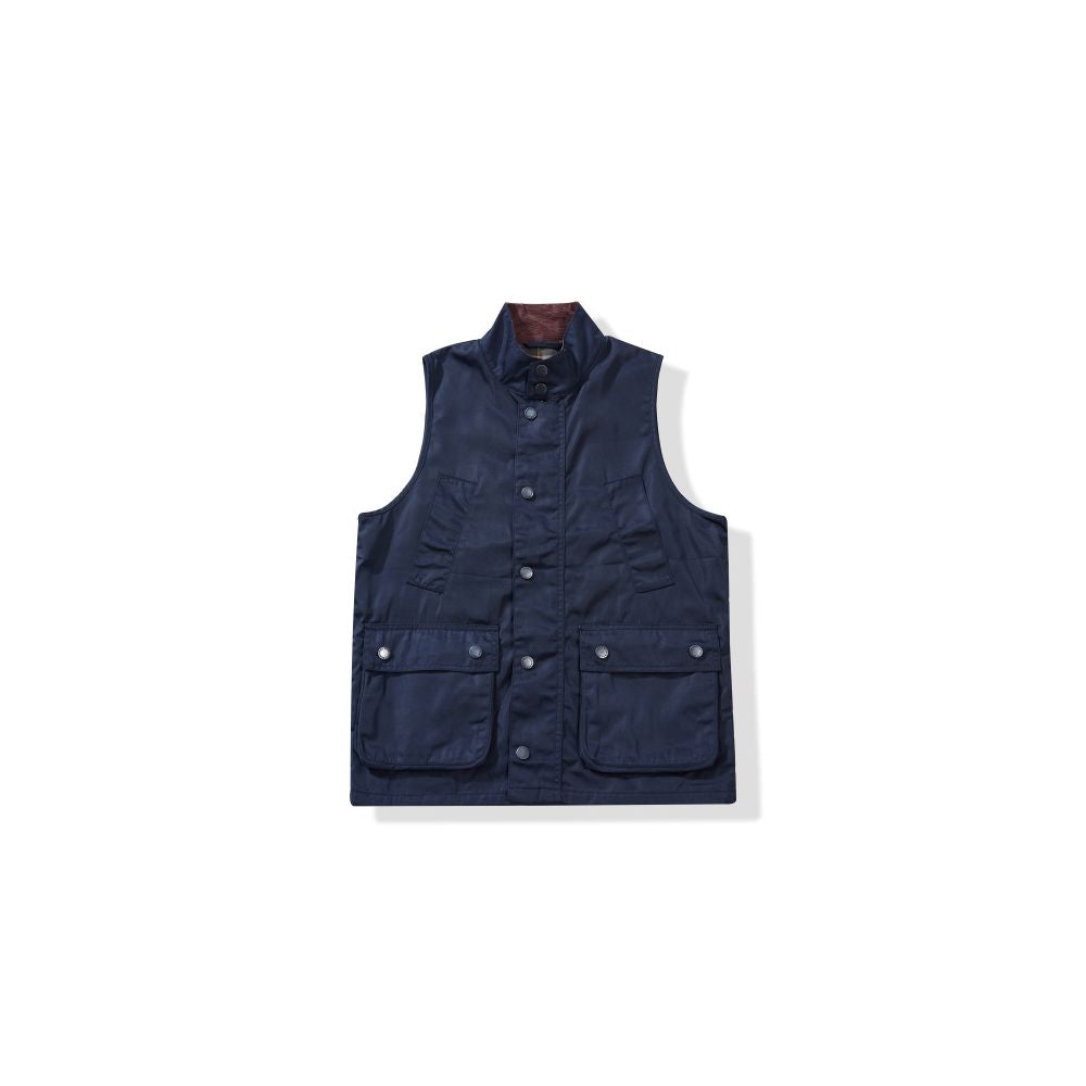 OKONKWO Retro Classic Jacket Hunting Vest with Waxed Collar British Style Waxed Vest image 1