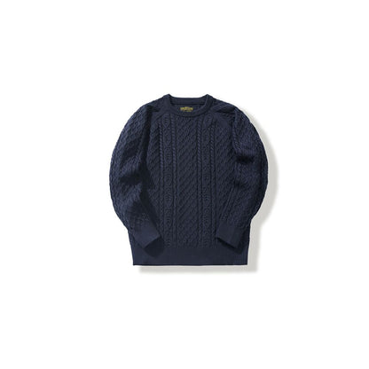 OKONKWO McQueen inspired chunky knit sweater British retro twisted cable knit fisherman style cardigan image 14