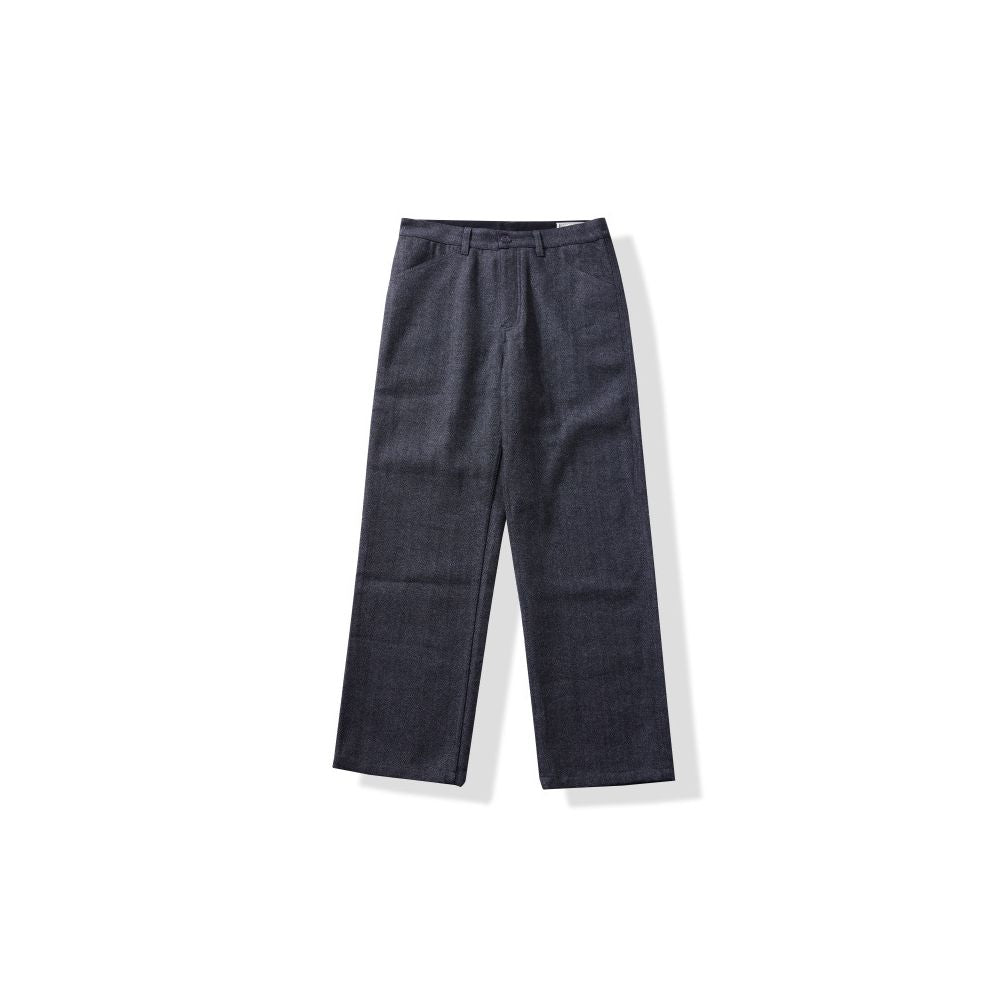 OKONKWO Light Business Men s Retro Herringbone Wool Trousers Thickened Multi Pocket Cargo Casual Trousers