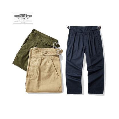 New Arrival British Army Gurkha Khaki Casual Pants Men s Loose Fit Long Trousers Bermuda Pants image 0