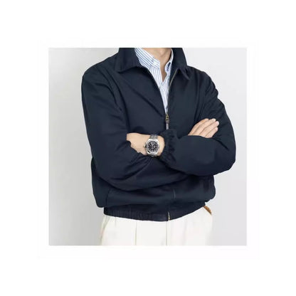 OKONKWO classic American casual retro collared jacket similar to RL s commuter jacket image 3