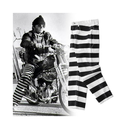 OKONKWO 16oz Heavyweight Striped Cargo Pants Thick Canvas Rock Motorcycle Pants Americana Style Rider Pants image 0