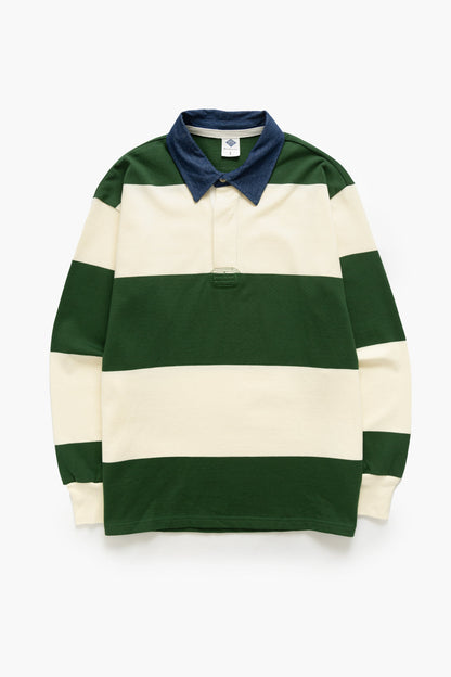Heritage Stripe Cotton Rugby Shirt – Retro Collegiate Style