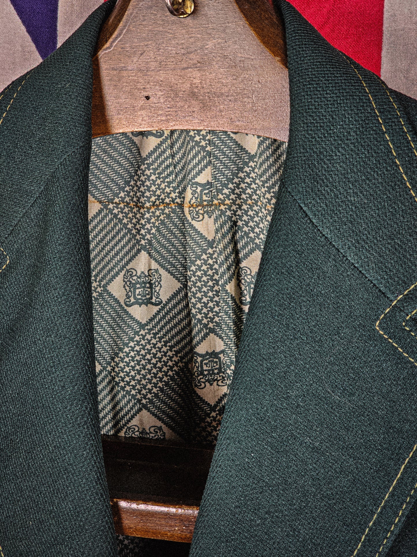 Green 70s Blazer - Tony Kent - Men's Vintage