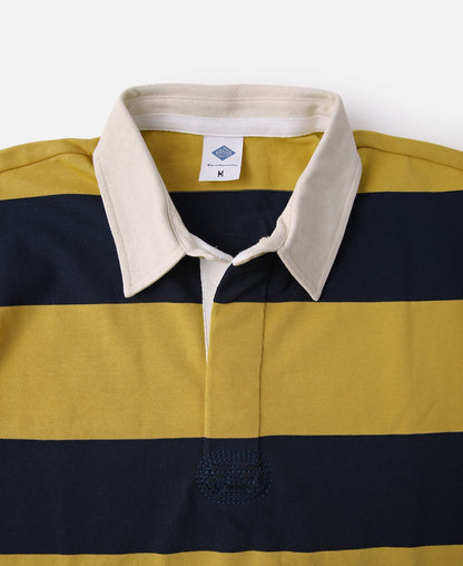 Heritage Stripe Cotton Rugby Shirt – Retro Collegiate Style