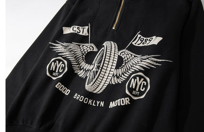 Heavyweight Motorcycle Quarter Zip