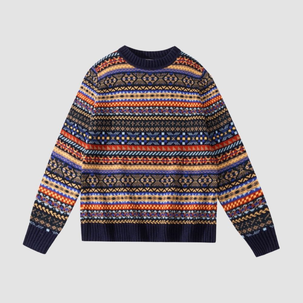 Heritage Fair Isle Jumper – Blended Wool Classic