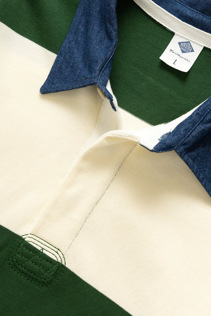 Heritage Stripe Cotton Rugby Shirt – Retro Collegiate Style