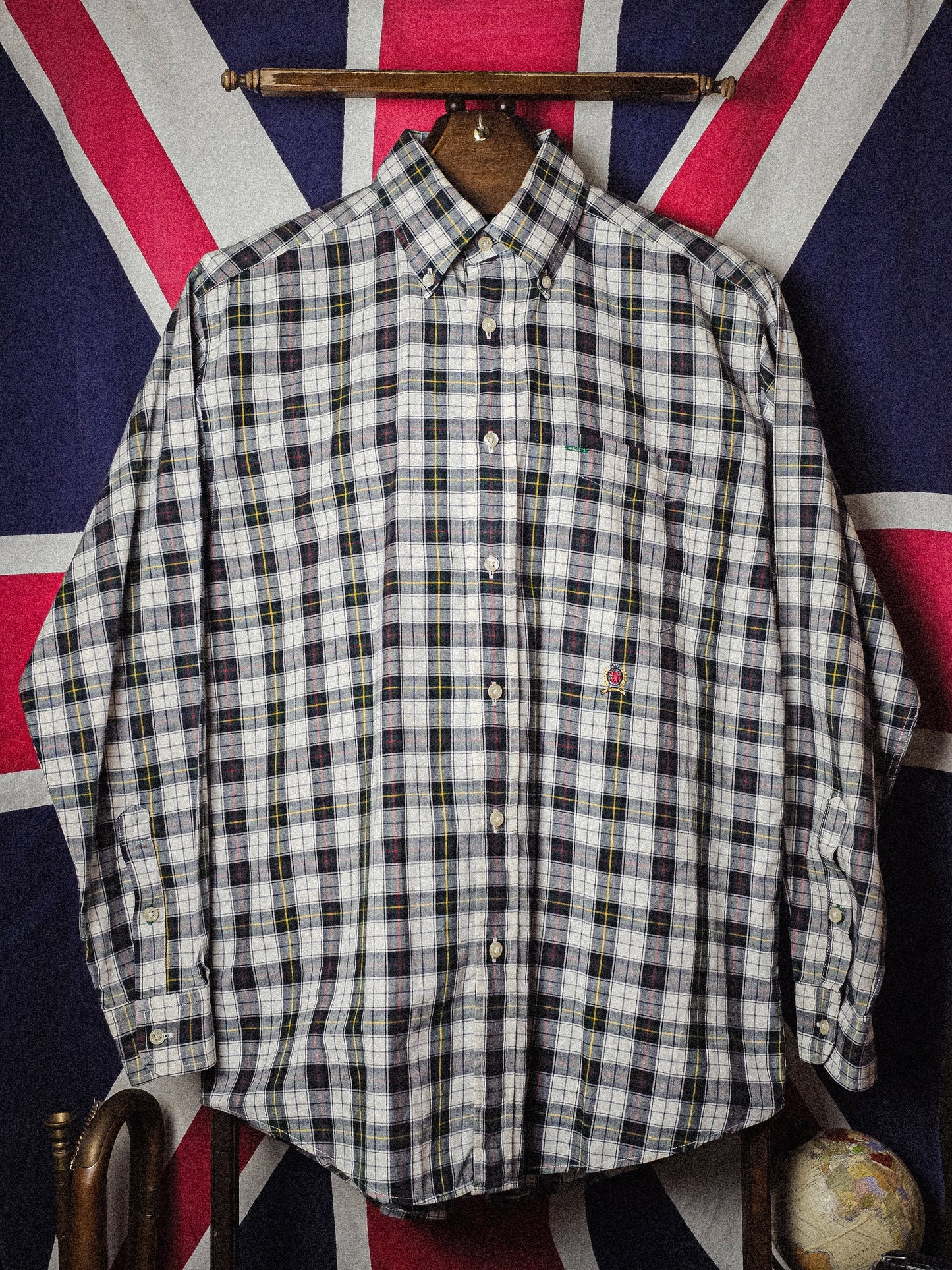 Green Plaid Check Shirt - Tommy Hilfiger - Small