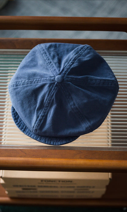 Vintage Washed Baker Boy Cap – Cotton