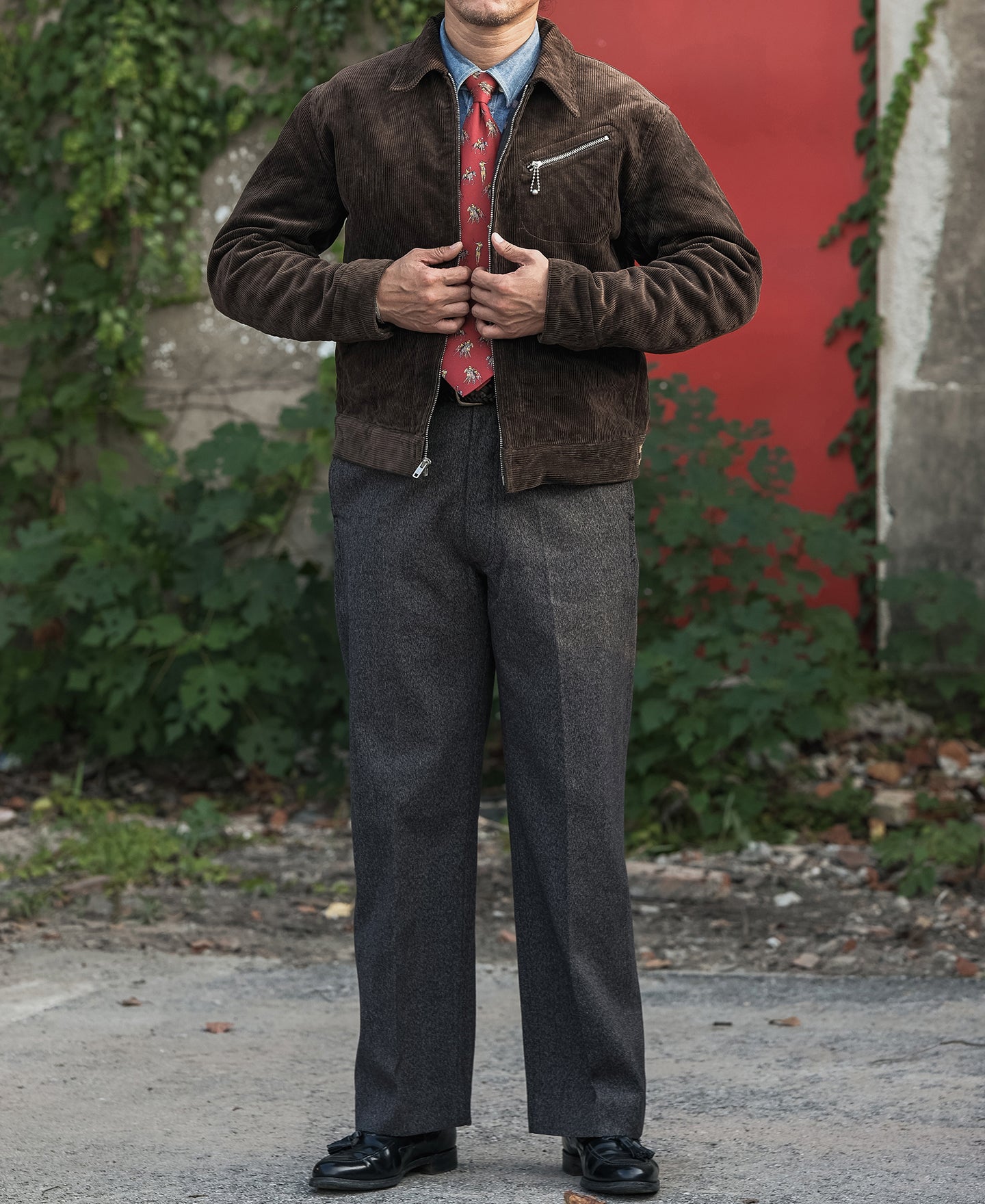 1940s Heavyweight Corduroy Cossack Jacket