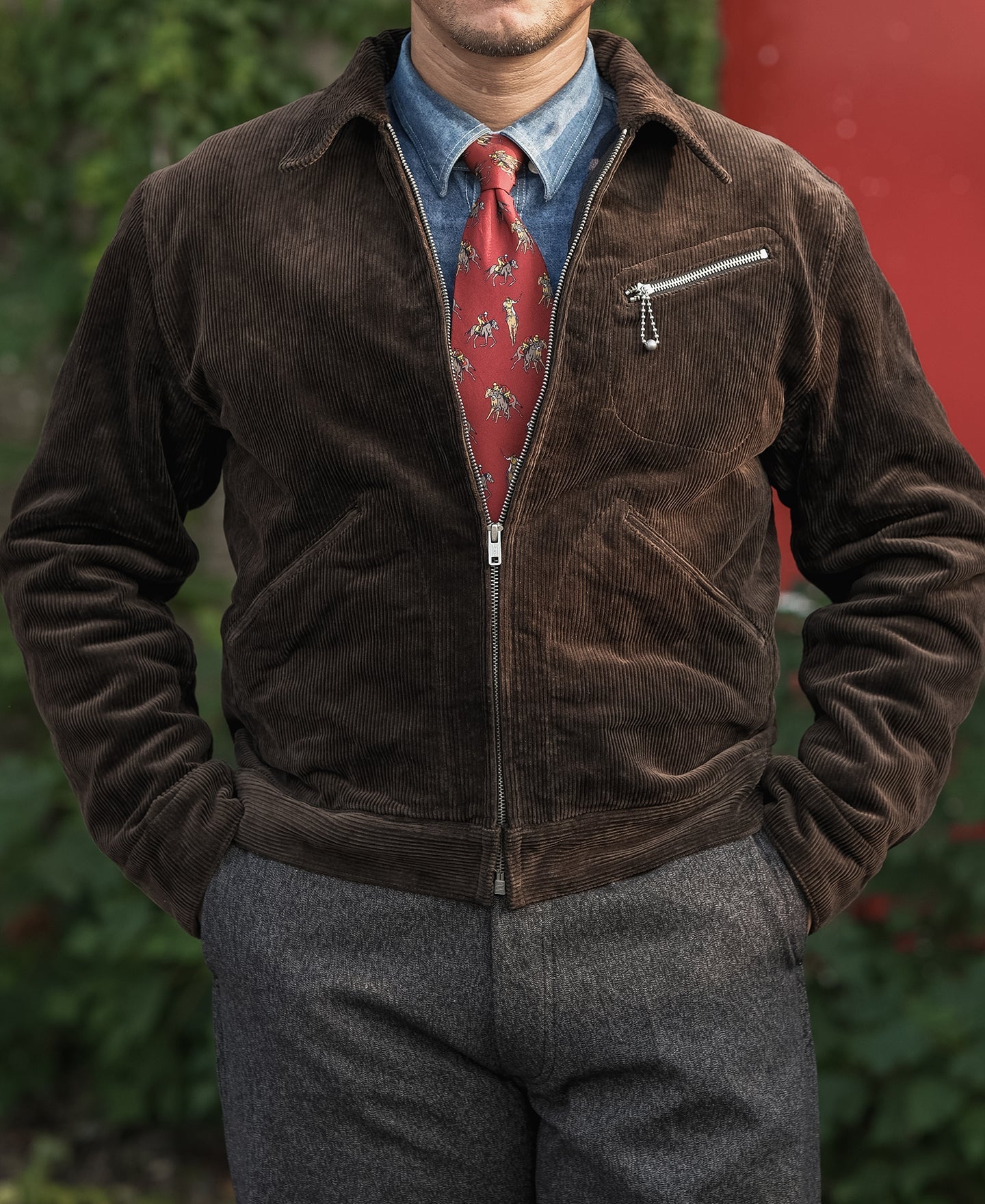 1940s Heavyweight Corduroy Cossack Jacket