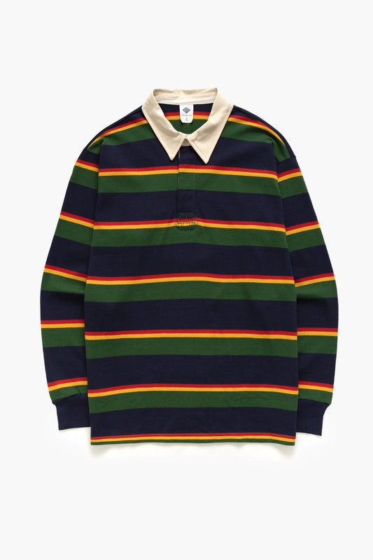 Heritage Stripe Cotton Rugby Shirt – Retro Collegiate Style