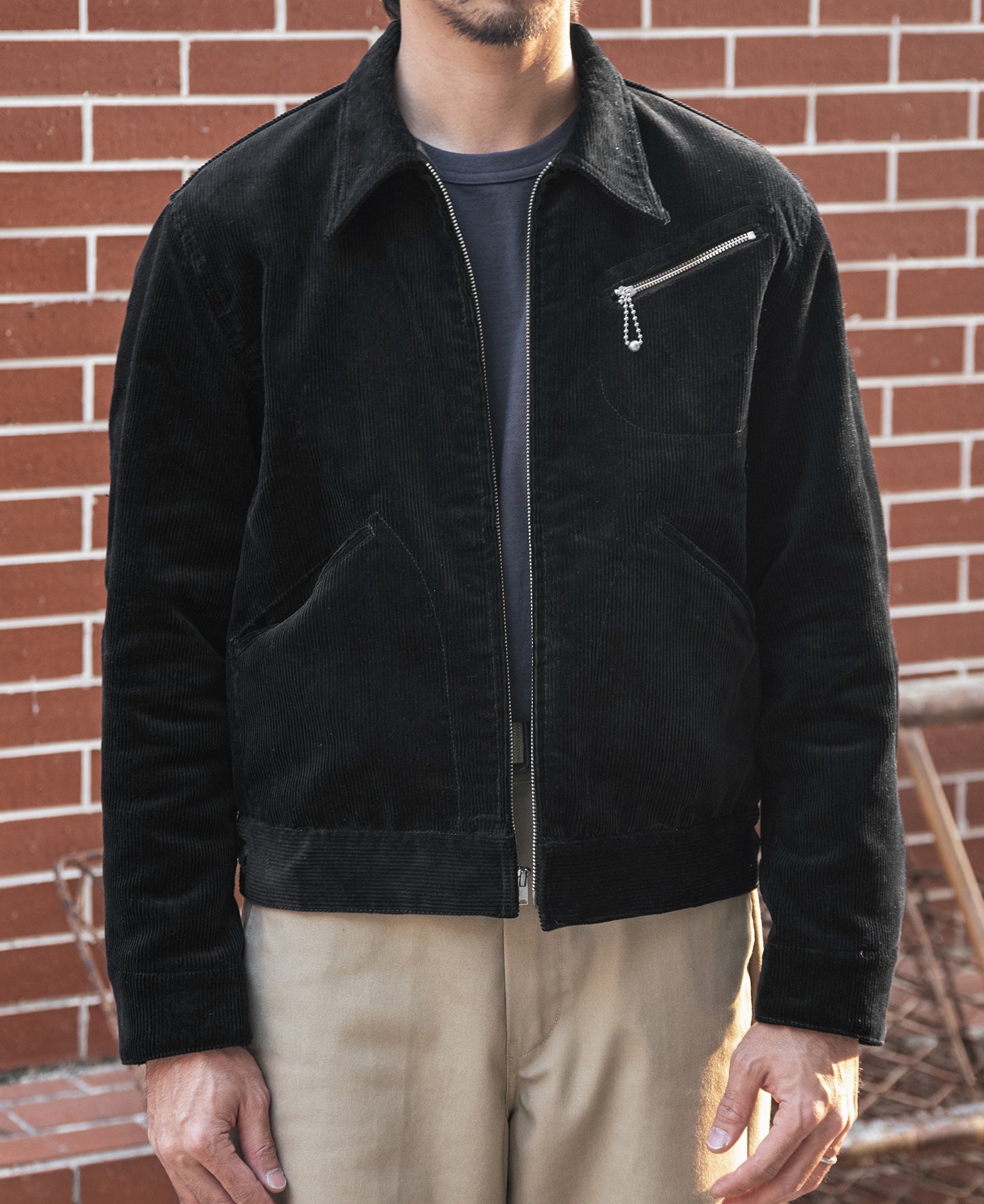 1940s Heavyweight Corduroy Cossack Jacket