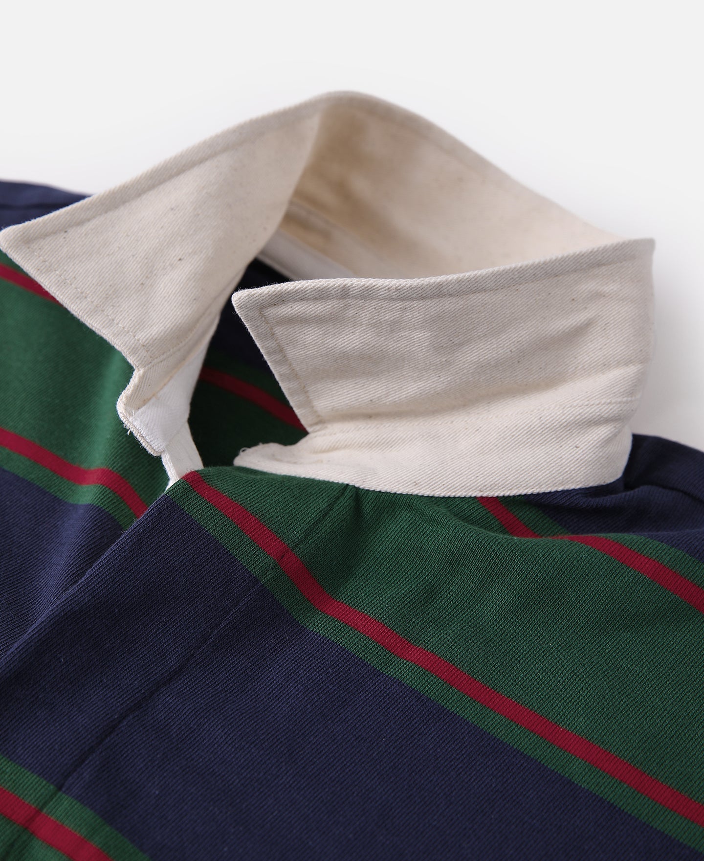Heritage Stripe Cotton Rugby Shirt – Retro Collegiate Style