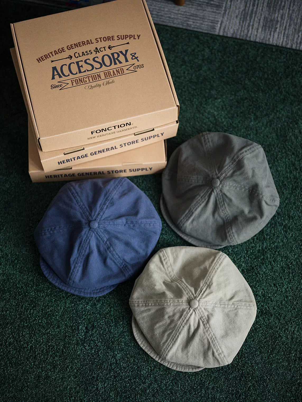 Vintage Washed Baker Boy Cap – Cotton