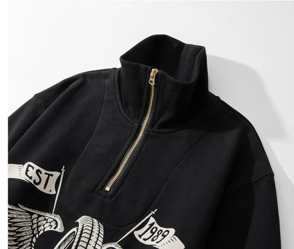 Heavyweight Motorcycle Quarter Zip