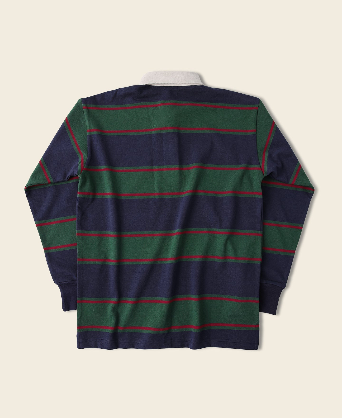 Heritage Stripe Cotton Rugby Shirt – Retro Collegiate Style