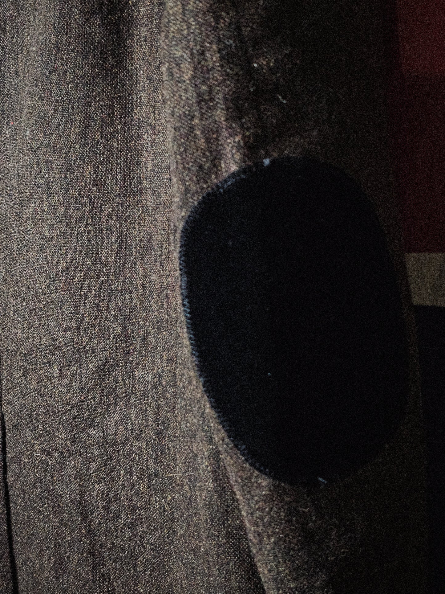 XPosed London Tweed Sport Coat Jacket Vintage Velvet Sz 44R