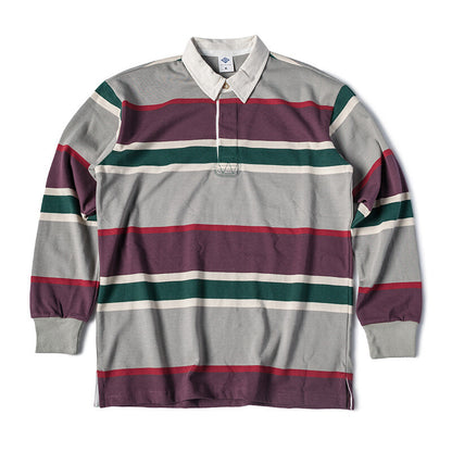 Heritage Stripe Cotton Rugby Shirt – Retro Collegiate Style
