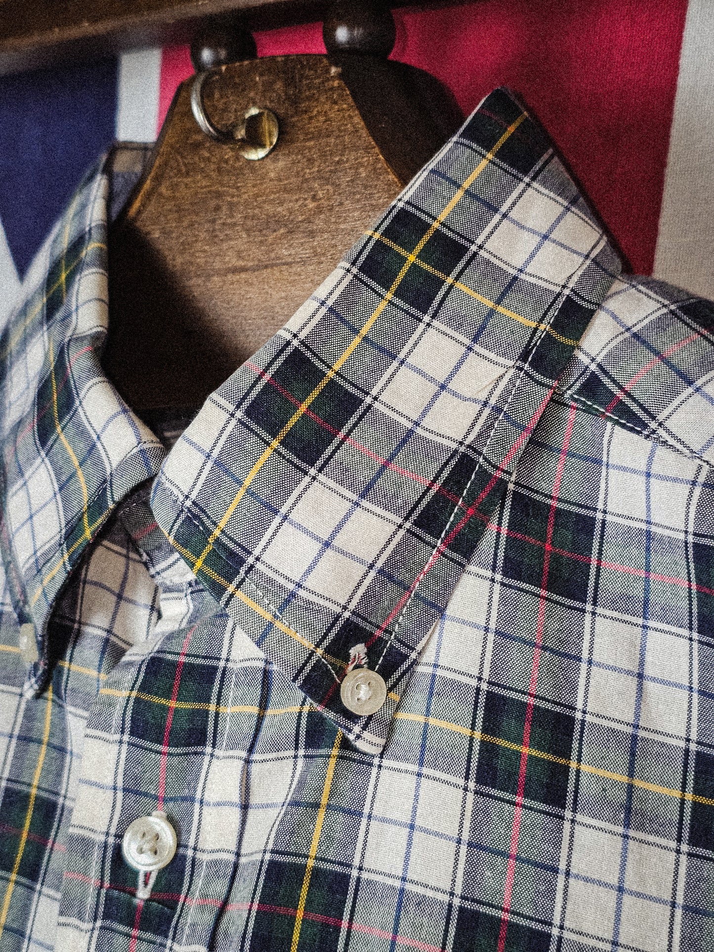 Green Plaid Check Shirt - Tommy Hilfiger - Small
