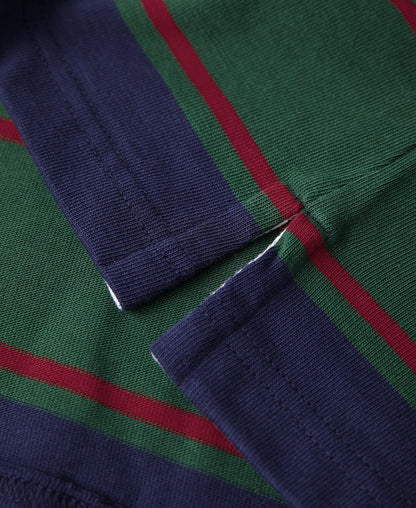 Heritage Stripe Cotton Rugby Shirt – Retro Collegiate Style