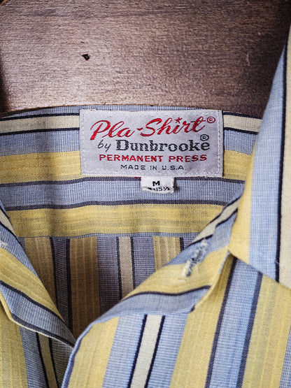 Yellow 70s Disco Shirt - Vintage Dunbrooke